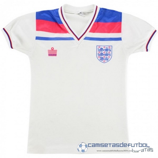 Casa Camiseta Inglaterra Retro Equipación 1980 Blanco