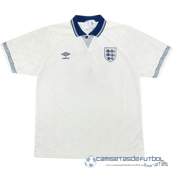 Casa Camiseta Inglaterra Retro Equipación 1990 Blanco
