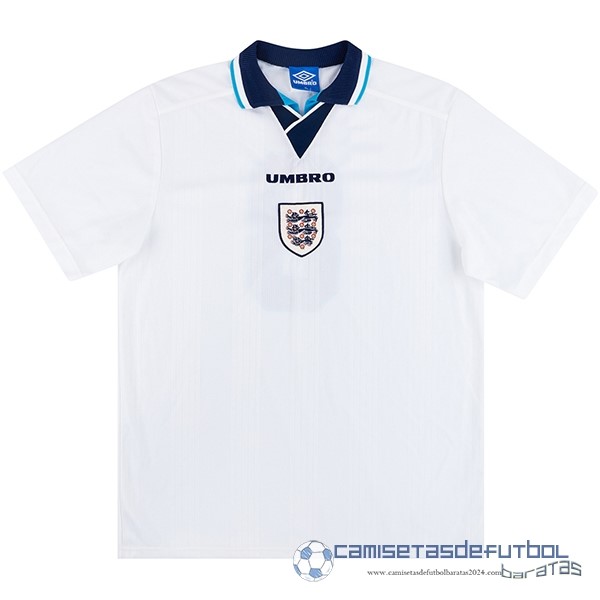 Casa Camiseta Inglaterra Retro Equipación 1996 Blanco