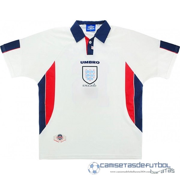 Casa Camiseta Inglaterra Retro Equipación 1998 Blanco