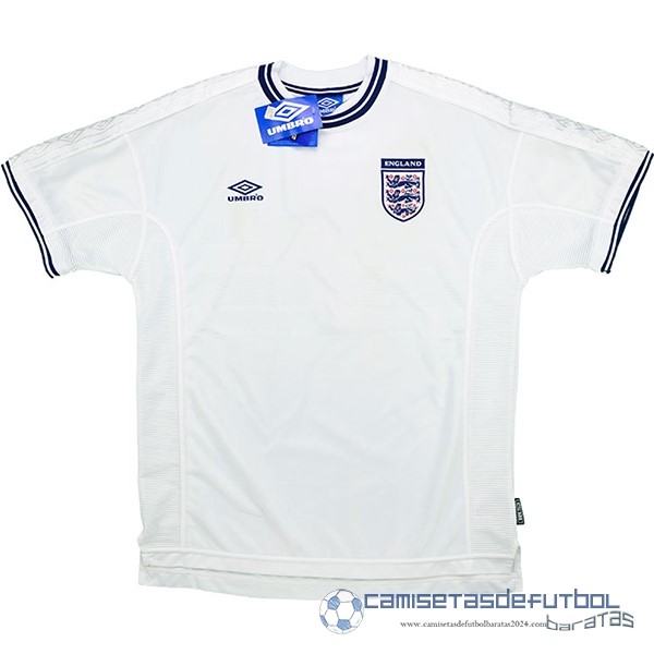 Casa Camiseta Inglaterra Retro Equipación 2000 Blanco