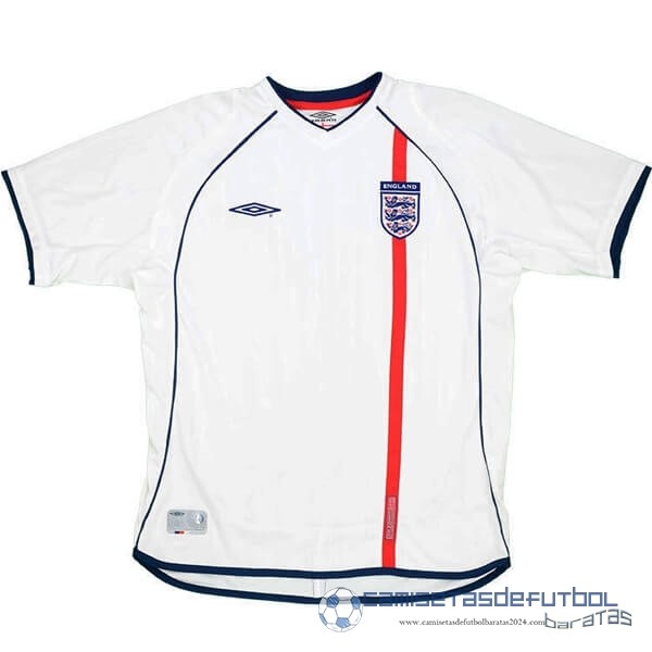 Casa Camiseta Inglaterra Retro Equipación 2002 Blanco