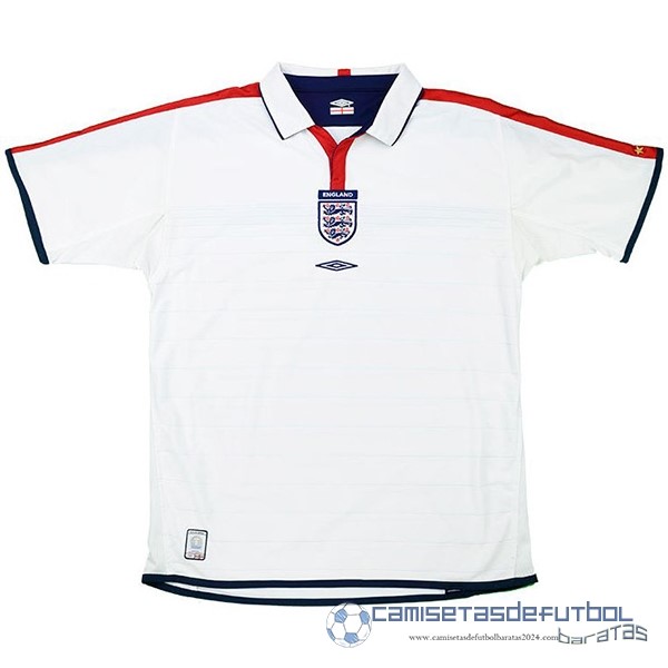 Casa Camiseta Inglaterra Retro Equipación 2004 Blanco