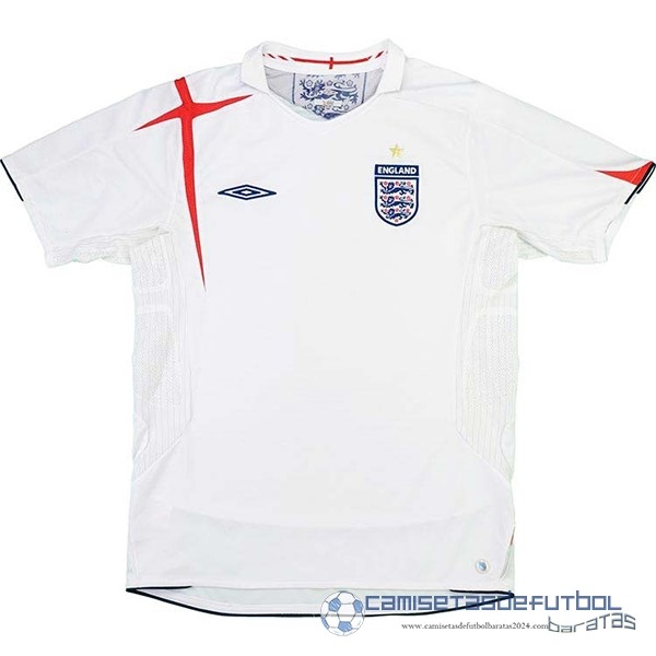 Casa Camiseta Inglaterra Retro Equipación 2006 Blanco