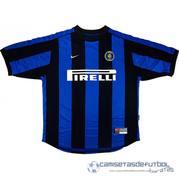 Casa Camiseta Inter Milán Retro Equipación 1999 2000 Azul