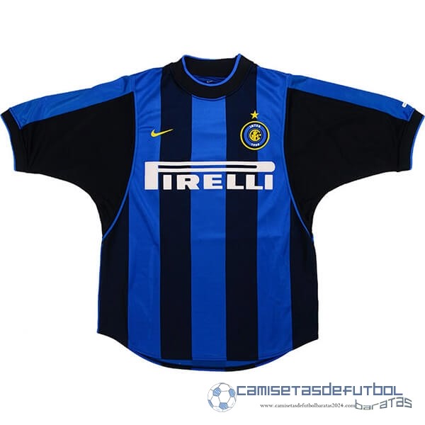 Casa Camiseta Inter Milán Retro Equipación 2000 2001 Azul