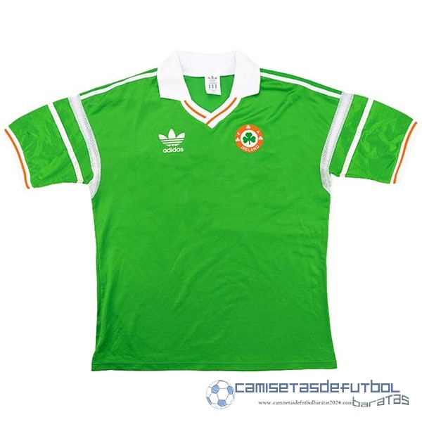 Casa Camiseta Irlanda Retro Equipación 1988 1990 Verde