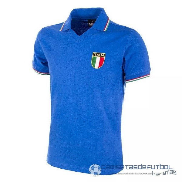 Casa Camiseta Italy Retro Equipación 1982 Azul