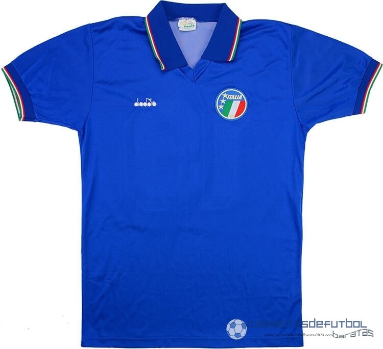 Casa Camiseta Italy Retro Equipación 1990 Azul