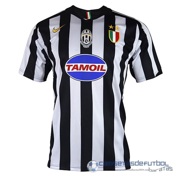 Casa Camiseta Juventus Retro Equipación 2005 2006 Negro Blanco