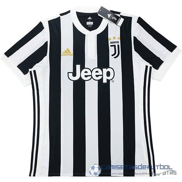 Casa Camiseta Juventus Retro Equipación 2017 2018 Negro Blanco