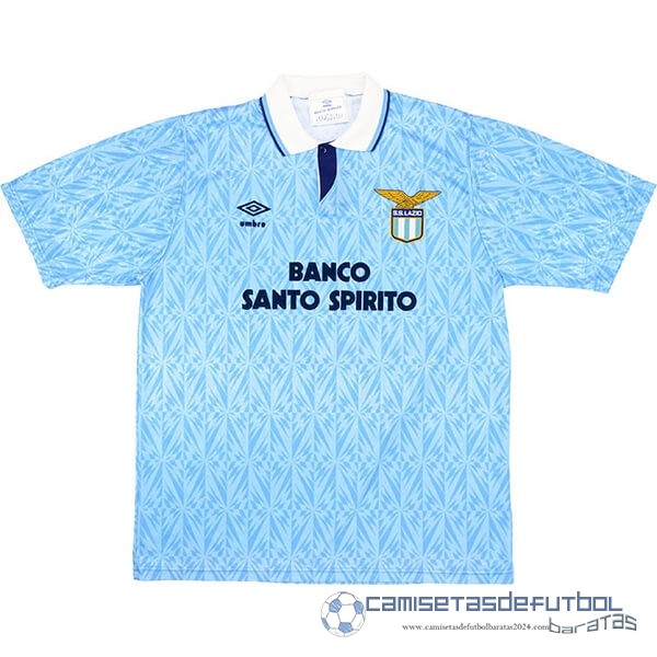 Casa Camiseta Lazio Retro Equipación 1991 1992 Azul Claro