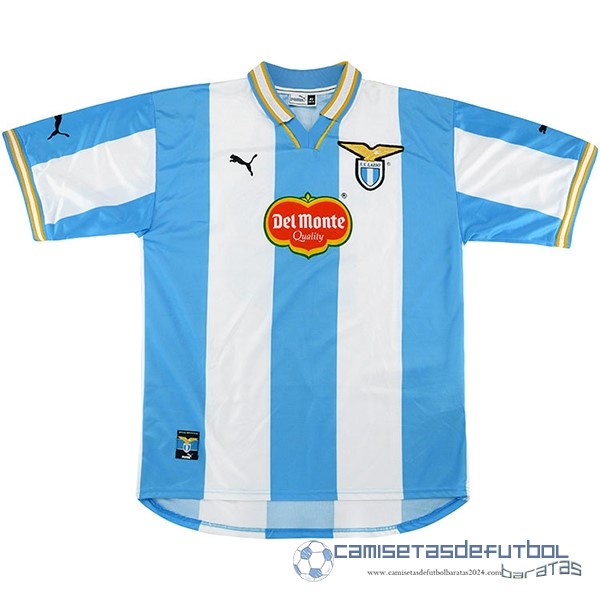 Casa Camiseta Lazio Retro Equipación 1999 2000 Azul Blanco