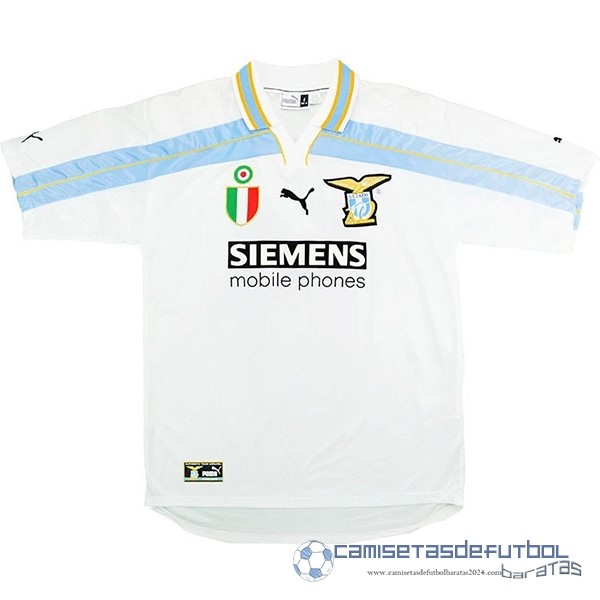 Casa Camiseta Lazio Retro Equipación 2000 2002 Blanco