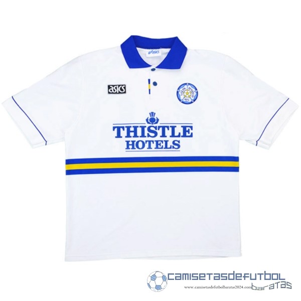 Casa Camiseta Leeds United Retro Equipación 1993 1995 Blanco