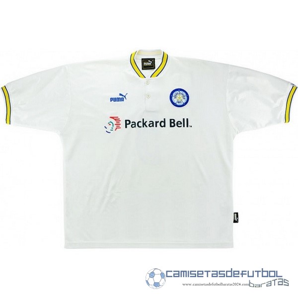 Casa Camiseta Leeds United Retro Equipación 1997 1998 Blanco