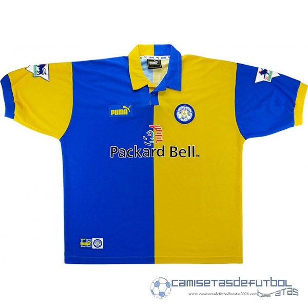 Casa Camiseta Leeds United Retro Equipación 1998 1999 Amarillo