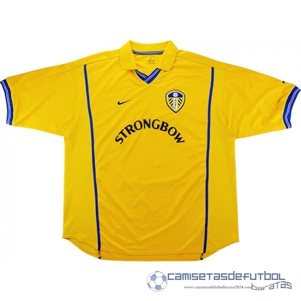 Casa Camiseta Leeds United Retro Equipación 2000 2002 Amarillo
