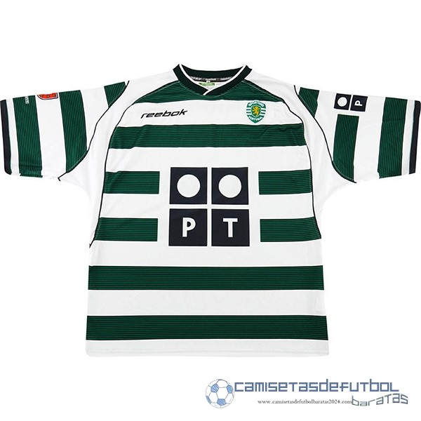 Casa Camiseta Lisboa Retro Equipación 2002 2003 Verde
