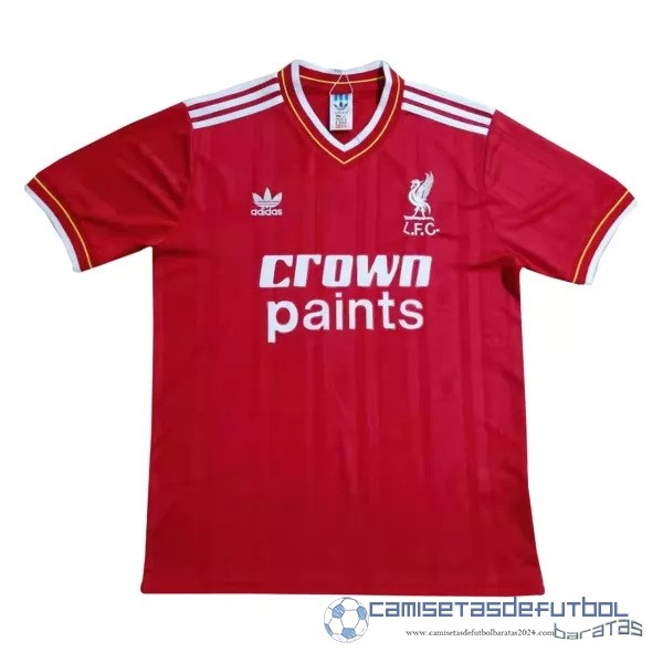 Casa Camiseta Liverpool Retro Equipación 1984 1985 Rojo