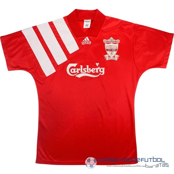 Casa Camiseta Liverpool Retro Equipación 1992 1993 Rojo