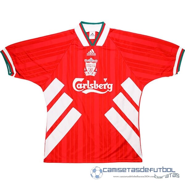 Casa Camiseta Liverpool Retro Equipación 1993 1995 Rojo