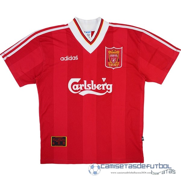 Casa Camiseta Liverpool Retro Equipación 1995 1996 Rojo
