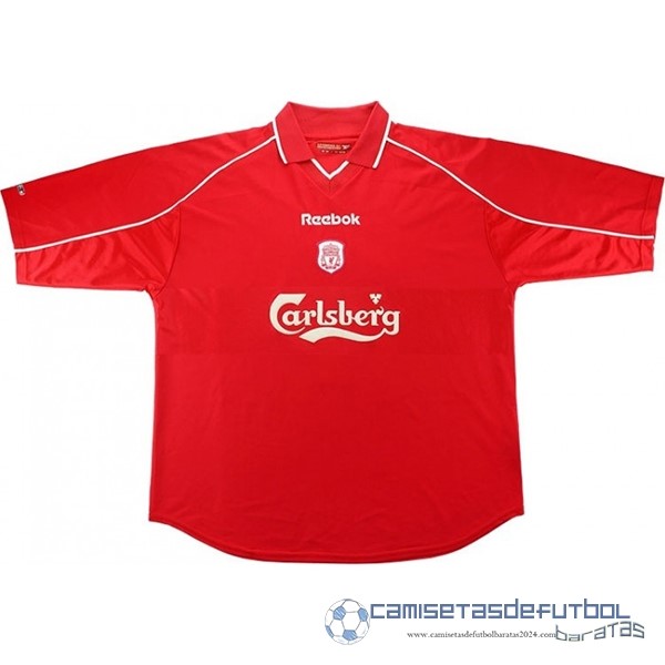 Casa Camiseta Liverpool Retro Equipación 2000 2002 Rojo