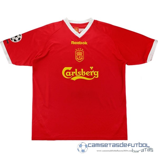 Casa Camiseta Liverpool Retro Equipación 2001 2003 Rojo