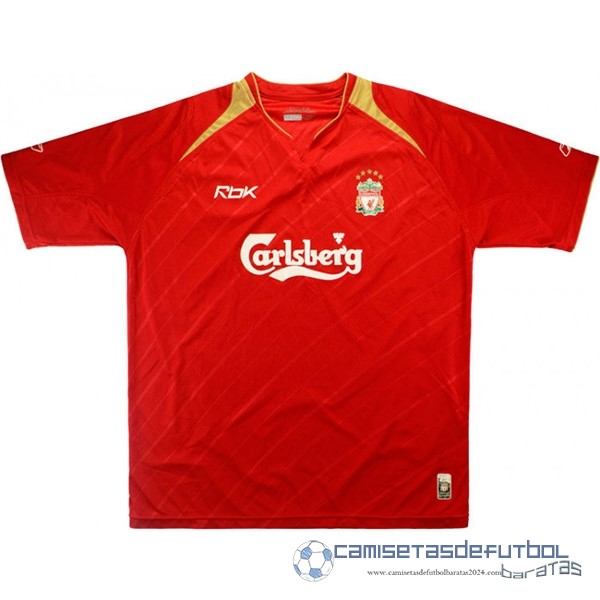 Casa Camiseta Liverpool Retro Equipación 2005 Rojo