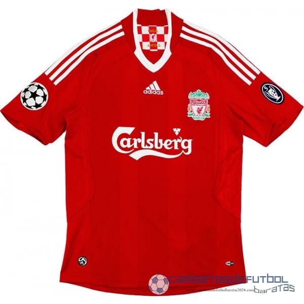 Casa Camiseta Liverpool Retro Equipación 2008 2010 Rojo
