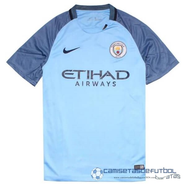 Casa Camiseta Manchester City Retro Equipación 2016 2017 Azul