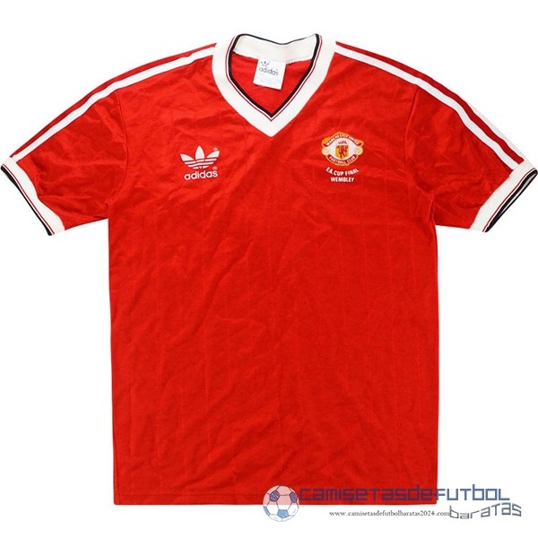 Casa Camiseta Manchester United Retro Equipación 1983 Rojo