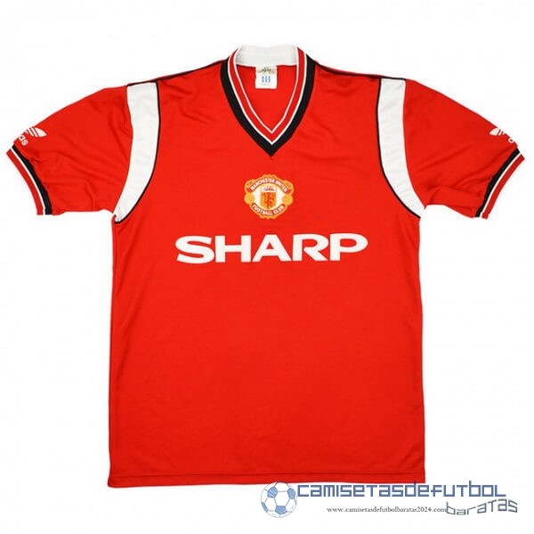 Casa Camiseta Manchester United Retro Equipación 1984 1986 Rojo
