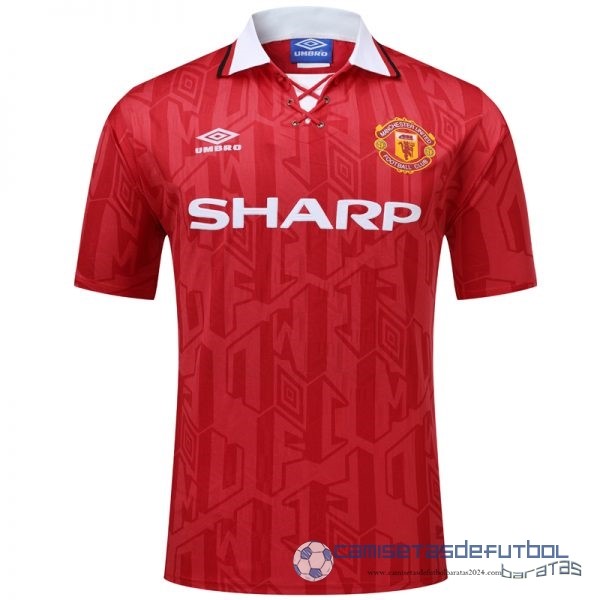 Casa Camiseta Manchester United Retro Equipación 1994 Rojo