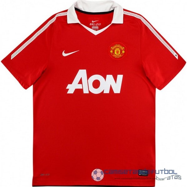Casa Camiseta Manchester United Retro Equipación 2010 2011 Rojo