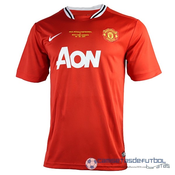 Casa Camiseta Manchester United Retro Equipación 2011 2012 Rojo