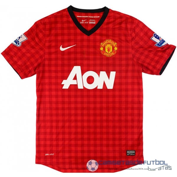Casa Camiseta Manchester United Retro Equipación 2012 2013 Rojo