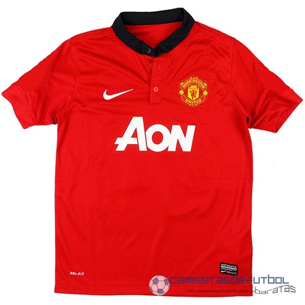 Casa Camiseta Manchester United Retro Equipación 2013 2014 Rojo