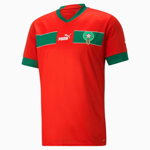 Casa Camiseta Marruecos 2022 Rojo