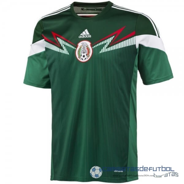 Casa Camiseta Mexico Retro Equipación 2014 Verde