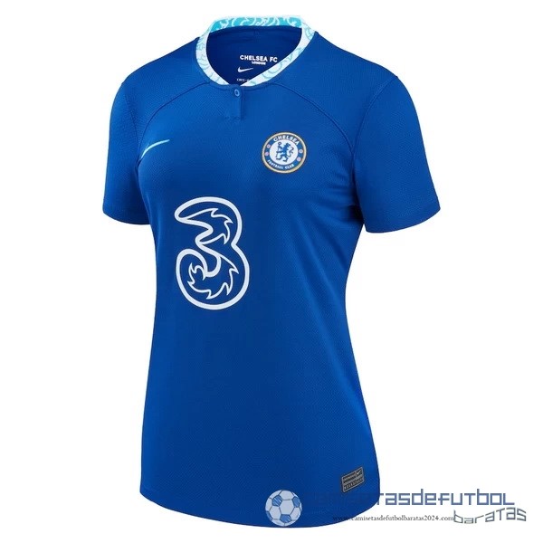 Casa Camiseta Mujer Chelsea Equipación 2022 2023 Azul
