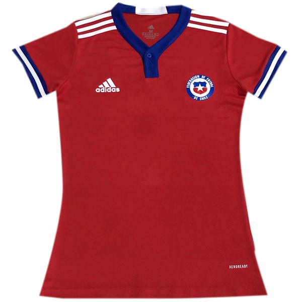 Casa Camiseta Mujer Chile 2022 Rojo