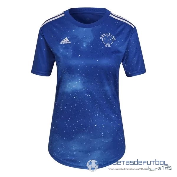 Casa Camiseta Mujer Cruzeiro EC Equipación 2022 2023 Azul