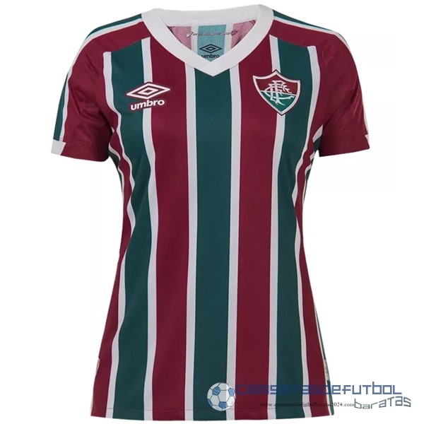 Casa Camiseta Mujer Fluminense Equipación 2022 2023 Rojo