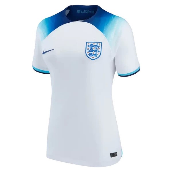 Casa Camiseta Mujer Inglaterra 2022 Blanco Azul