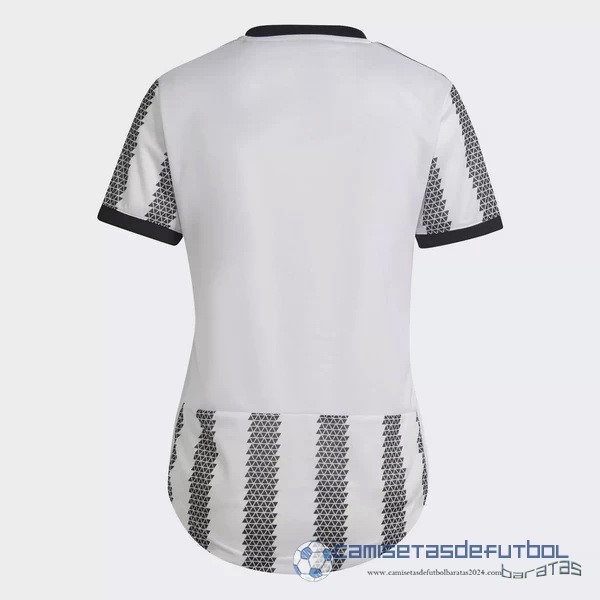 Casa Camiseta Mujer Juventus Equipación 2022 2023 Negro Blanco
