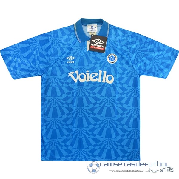 Casa Camiseta Napoli Retro Equipación 1991 1993 Azul