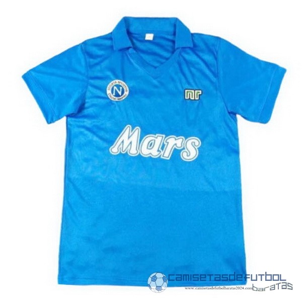 Casa Camiseta Napoli Retro Equipación 1998 1999 Azul