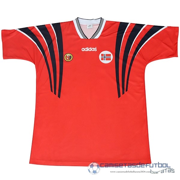 Casa Camiseta Noruega Retro Equipación 1996 1997 Rojo